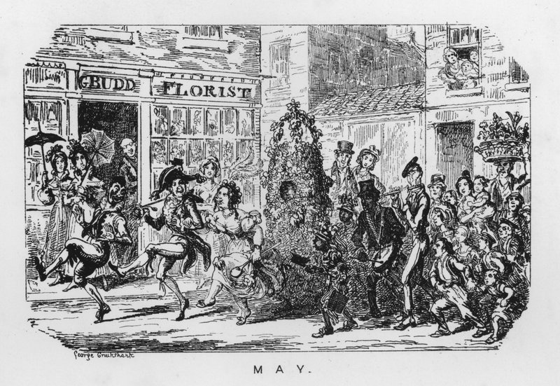 Vappu (kaiverrus) tekijältä George Cruikshank