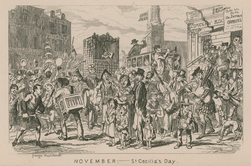 marraskuuta - Pyhän Cecilian päivä tekijältä George Cruikshank