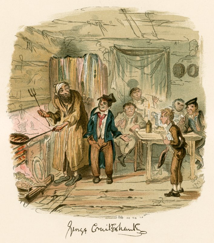 Oliver Twist tekijältä George Cruikshank