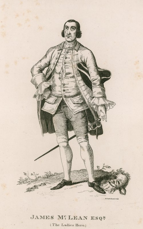 Muotokuva James McLeanista (The Ladies Hero) tekijältä George Cruikshank