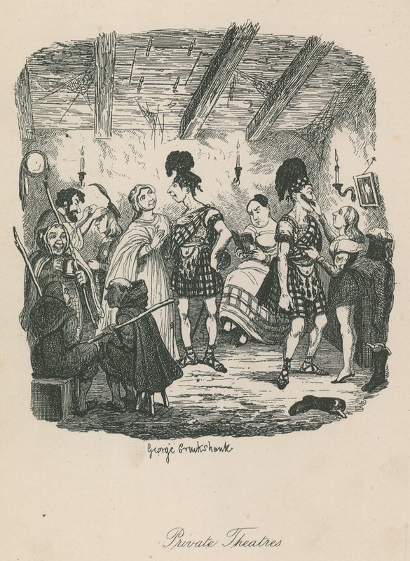 Yksityiset teatterit tekijältä George Cruikshank