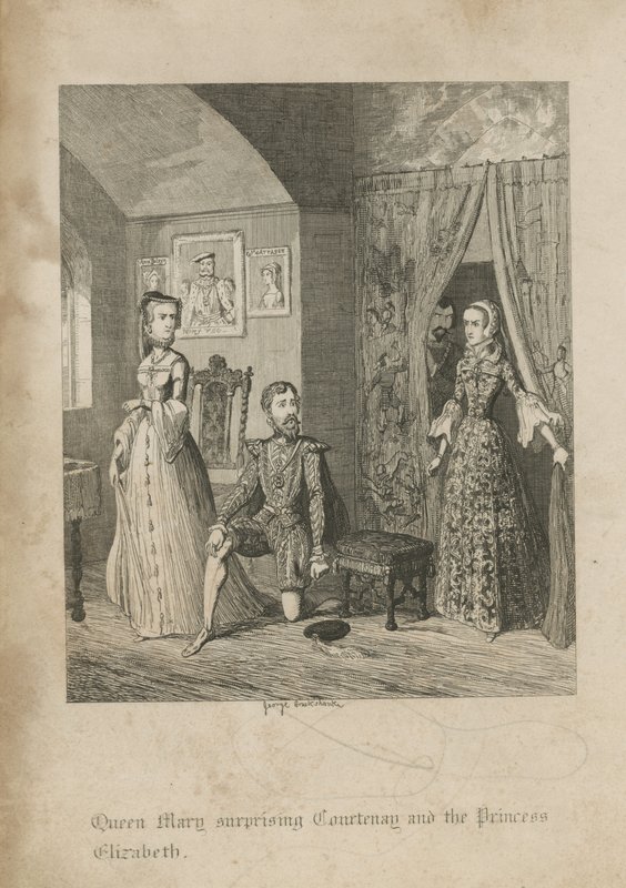 Kuningatar Mary yllätti Courtenayn ja prinsessa Elizabethin tekijältä George Cruikshank
