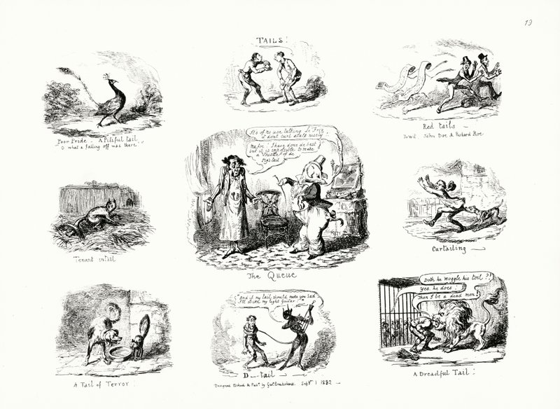 Hännät (kaiverrus) tekijältä George Cruikshank