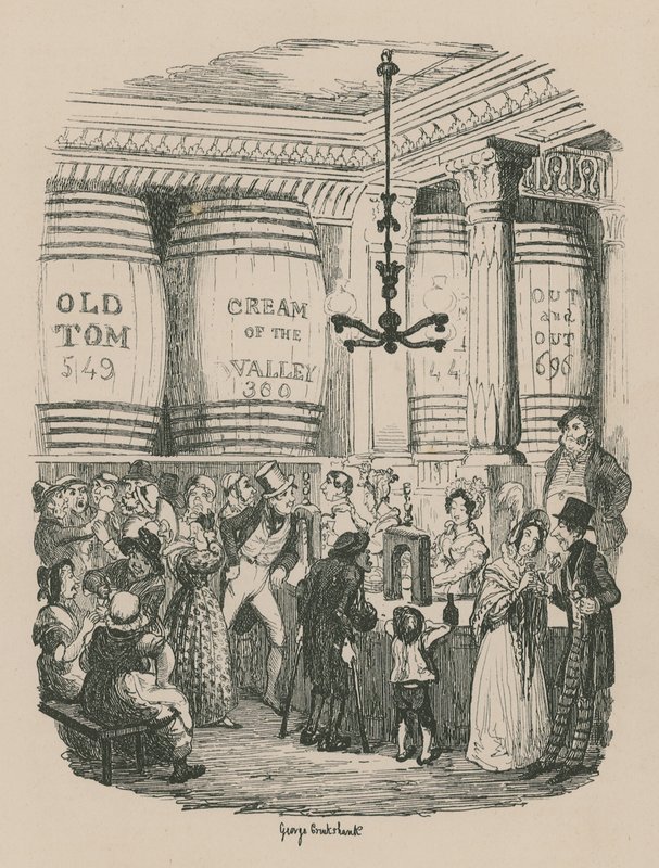Gin Shop tekijältä George Cruikshank