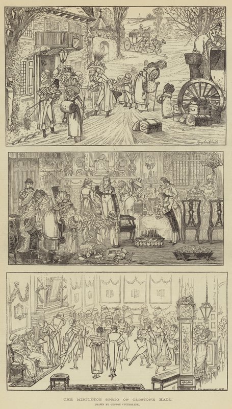 Oldstone Hallin mistelin oksa tekijältä George Cruikshank