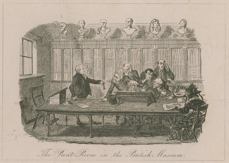 Print Room British Museumissa tekijältä George Cruikshank