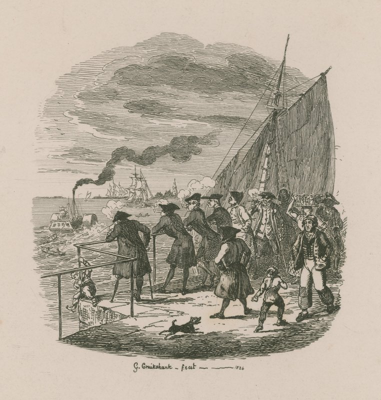 Promenade, Greenwich Hospital tekijältä George Cruikshank