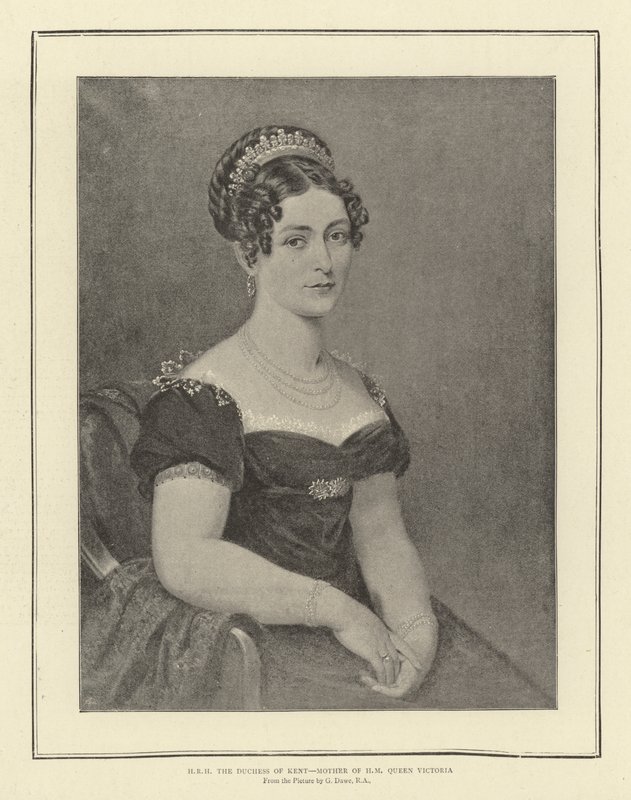 H R H Kentin herttuatar, H M:n kuningatar Victorian äiti tekijältä George Dawe