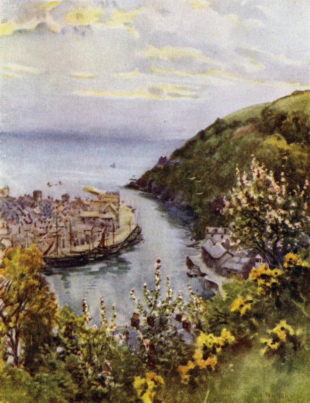 Looe (väri litho) tekijältä George Franck Nicholls