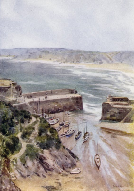 Newquay (väri litho) tekijältä George Franck Nicholls