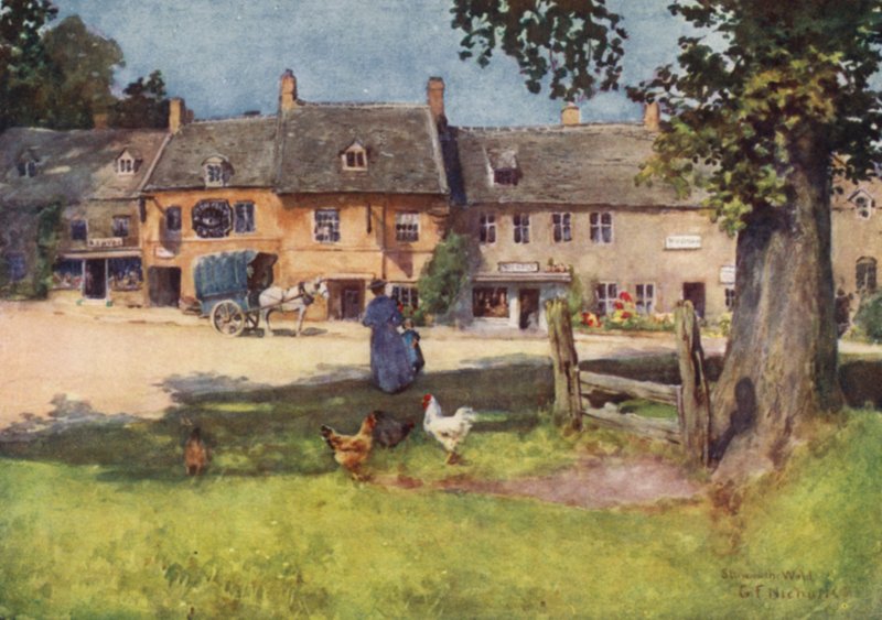Vanhat osakkeet, Stow on the Wold tekijältä George Franck Nicholls
