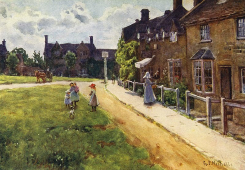 Village Green, Broadway tekijältä George Franck Nicholls