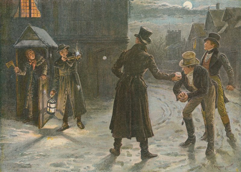 Snowballing the Watchmen: Joulun ilonpito Tom and Jerry Timesissa tekijältä George Goodwin Kilburne