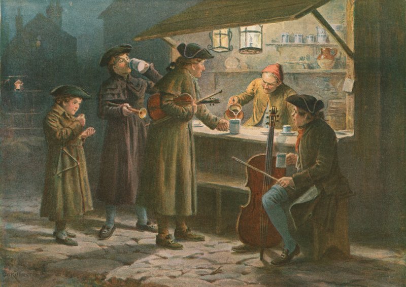 Joulu odottaa virkistystä yökojussa tekijältä George Goodwin Kilburne