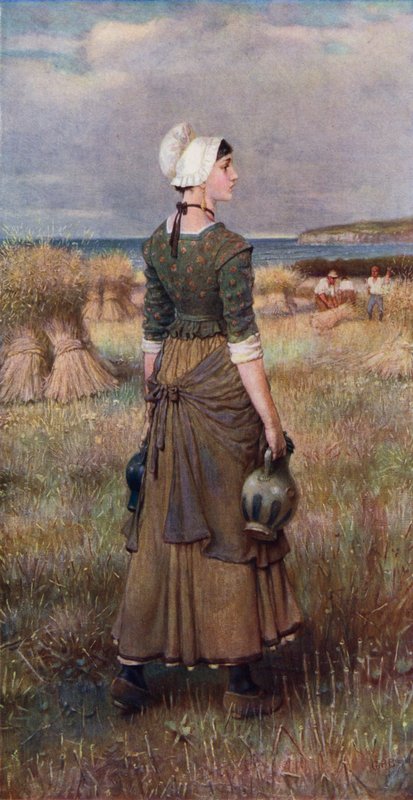 Evangeline (väri litho) tekijältä George Henry (after) Boughton