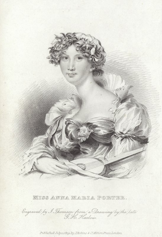 Anna Maria Porter, englantilainen runoilija ja kirjailija tekijältä George Henry (after) Harlow