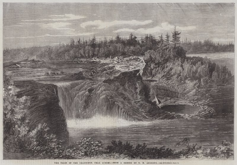 Chaudieren putoukset, lähellä Quebeciä tekijältä George Henry Andrews