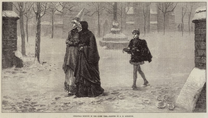 Jouluaamu vanhaan aikaan tekijältä George Henry Boughton