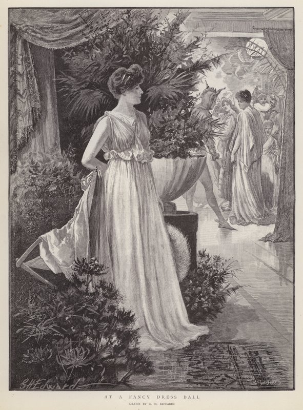 Fancy Dress Ballissa (litho) tekijältä George Henry Edwards