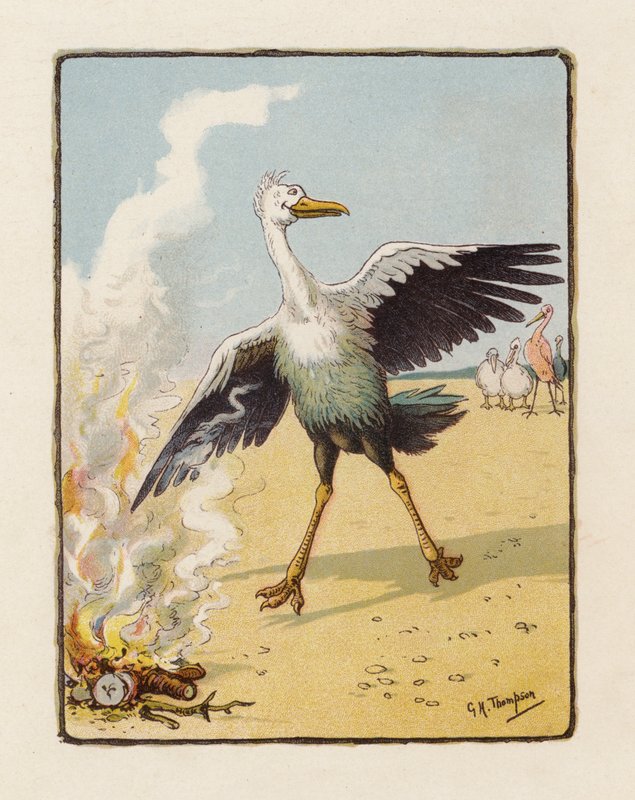 The Phoenix (värilitografia) tekijältä George Henry Thompson