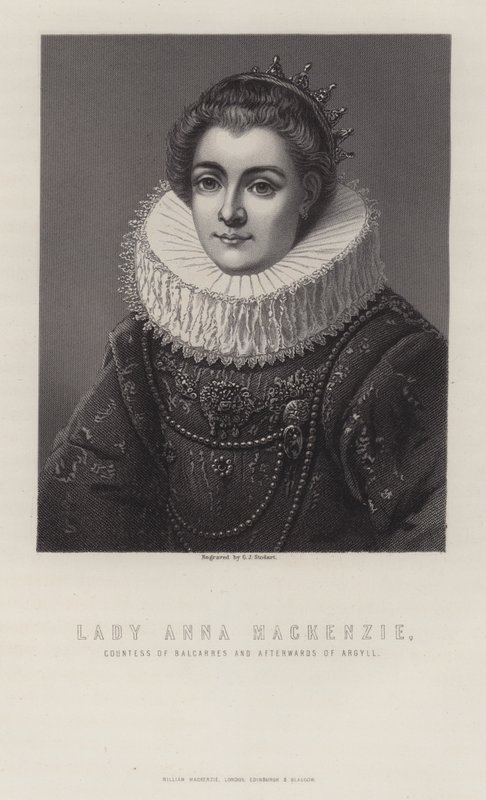 Lady Anna Mackenzie, Balcarresin ja sen jälkeen Argyllin kreivitär tekijältä George J. Stodart