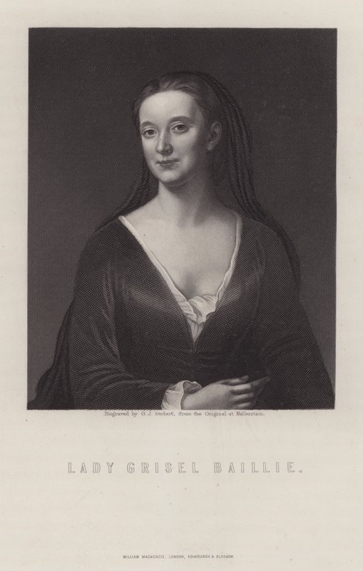 Lady Grizel Baillie, skotlantilainen lauluntekijä (kaiverrus) tekijältä George J. Stodart