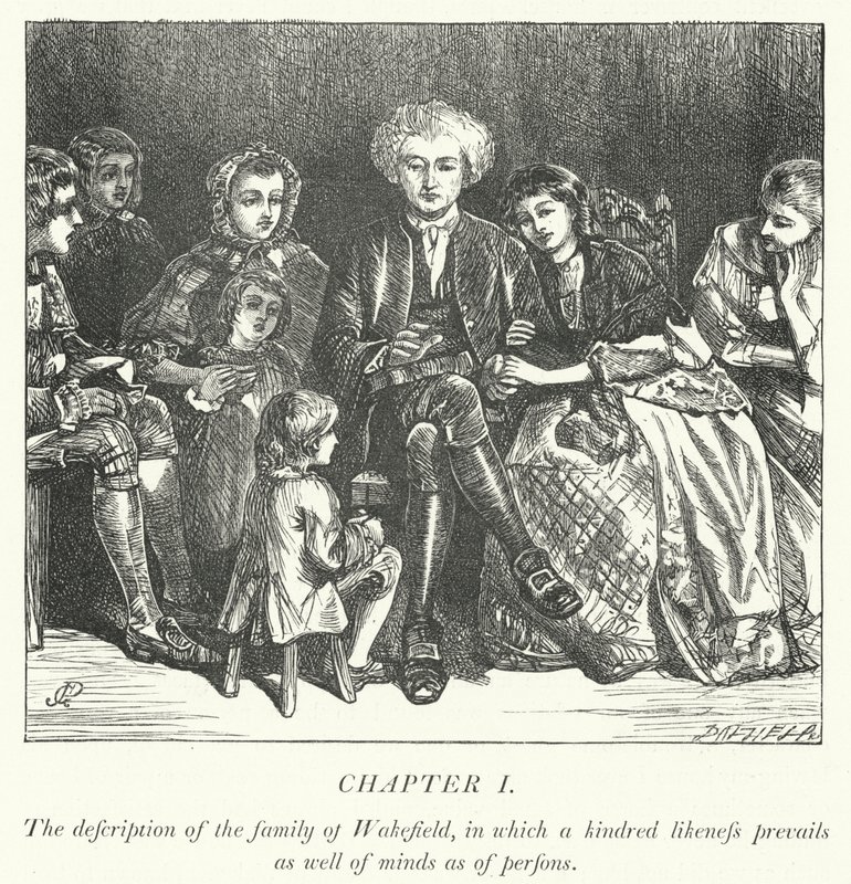 Kuvitus teokseen The Vicar of Wakefield (kaiverrus) tekijältä George John Pinwell