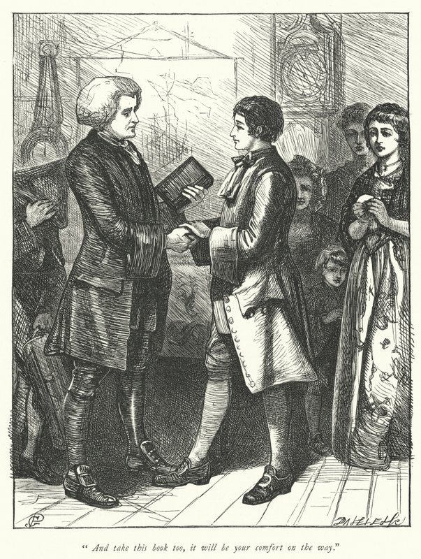 Kuvitus teokseen The Vicar of Wakefield (kaiverrus) tekijältä George John Pinwell