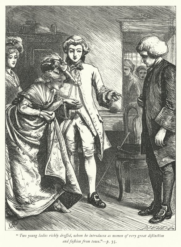 Kuvitus teokseen The Vicar of Wakefield (kaiverrus) tekijältä George John Pinwell