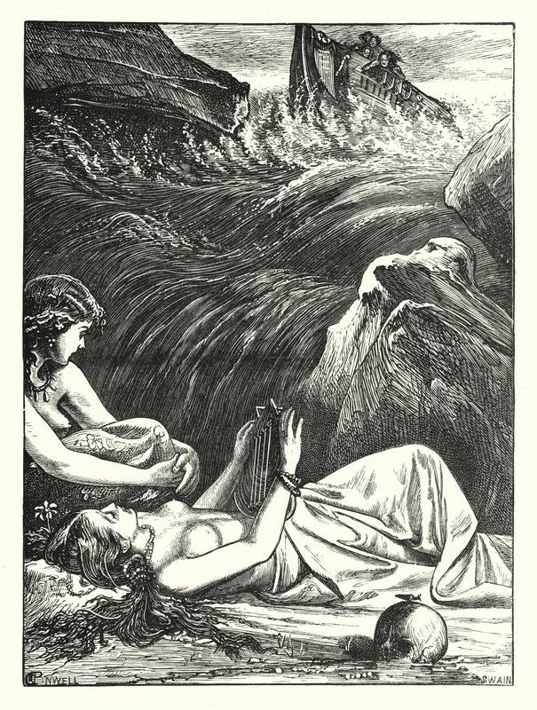 The Last of the Sirens (kaiverrus) tekijältä George John Pinwell