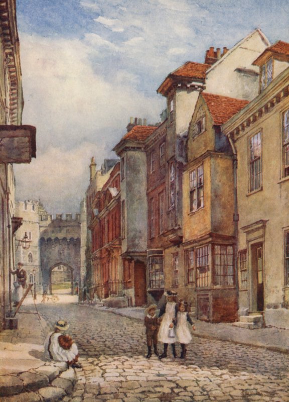 Church Street, pohjoiseen päin (värilitro) tekijältä George Moore Henton