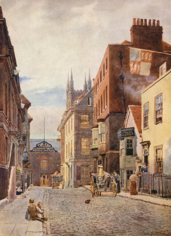 Church Street, etelään päin (värilitro). tekijältä George Moore Henton