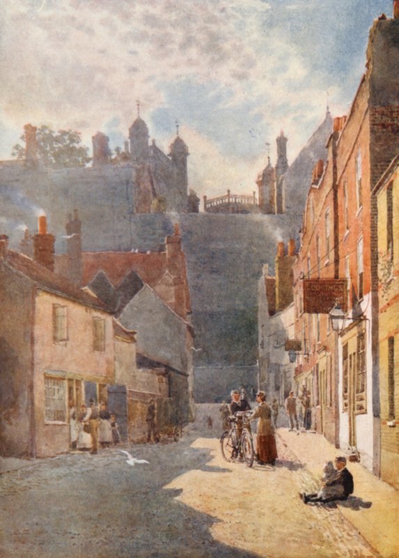 River Street (värillinen litografia) tekijältä George Moore Henton