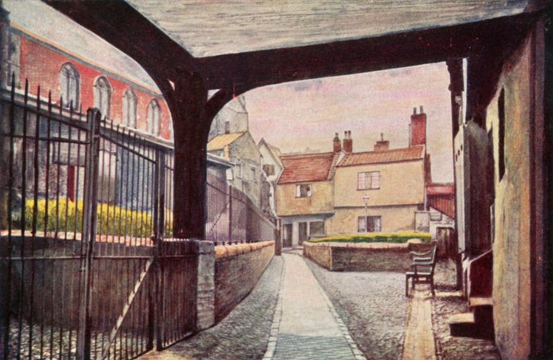 Tombland Alley (väri litho) tekijältä George Parsons Norman
