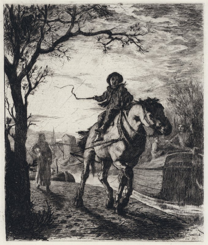 Bridgewater-kanavalla (etsaus) tekijältä George Percy Jacomb Hood
