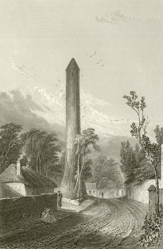 Clondalkinin pyöreä torni, Dublin, Irlanti tekijältä George Petrie