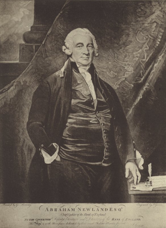 Abraham Newland tekijältä George Romney