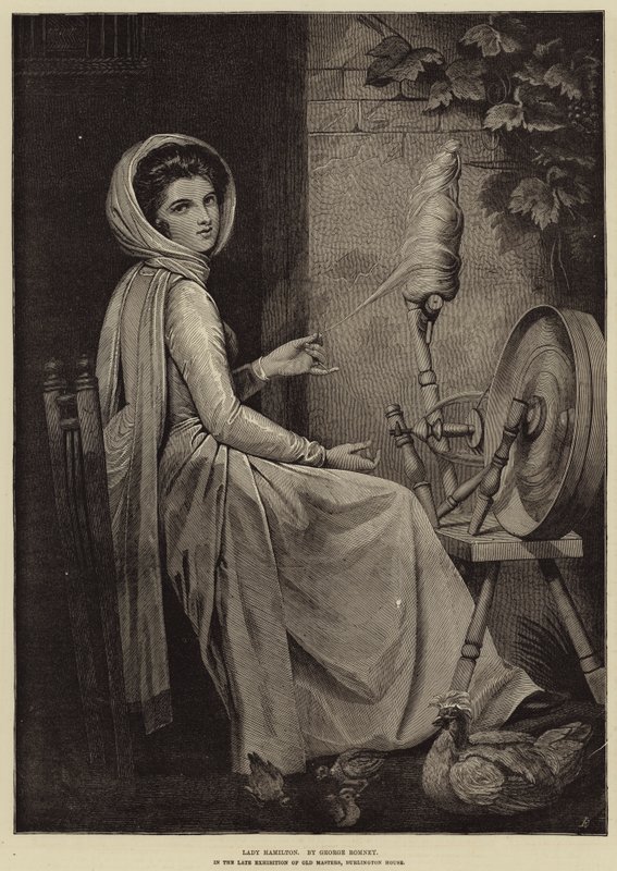 Lady Hamilton tekijältä George Romney