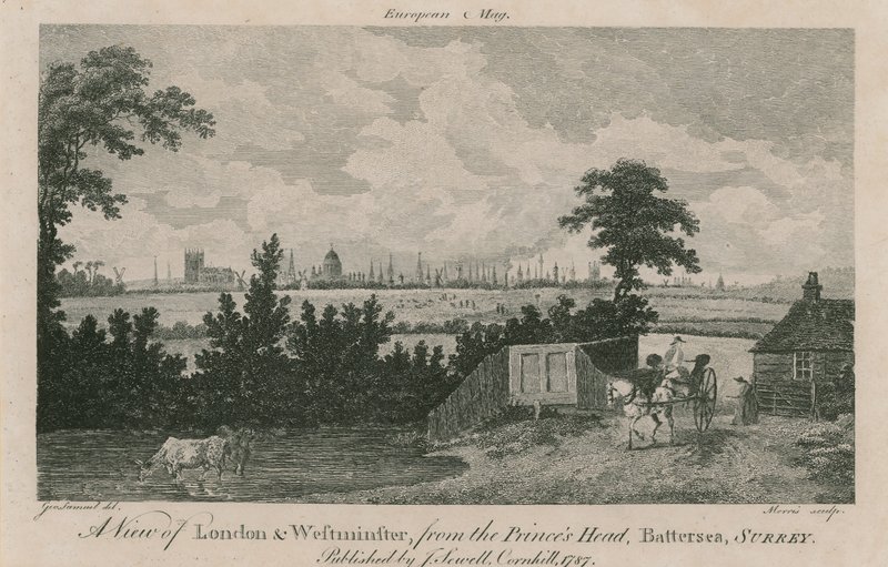 Näkymä Lontooseen ja Westminsteriin tekijältä George Samuel Elgood