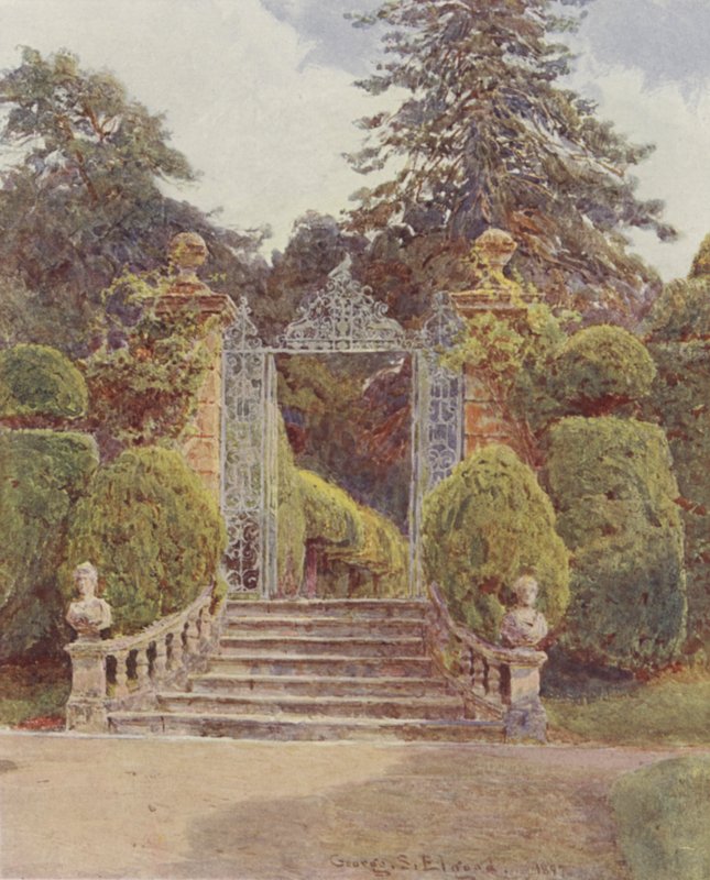 Brockenhurst, puutarhaportti tekijältä George Samuel Elgood