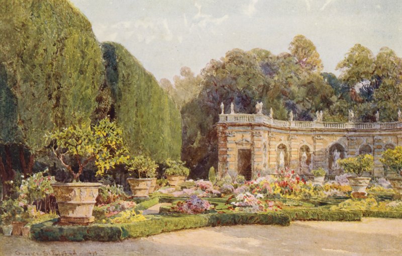 Italialaiset puutarhat: Villa Lancellotti (värilitra) tekijältä George Samuel Elgood