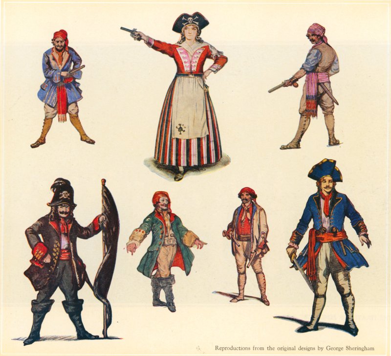 Mallit The Pirates of Penzancelle tekijältä George Sheringham