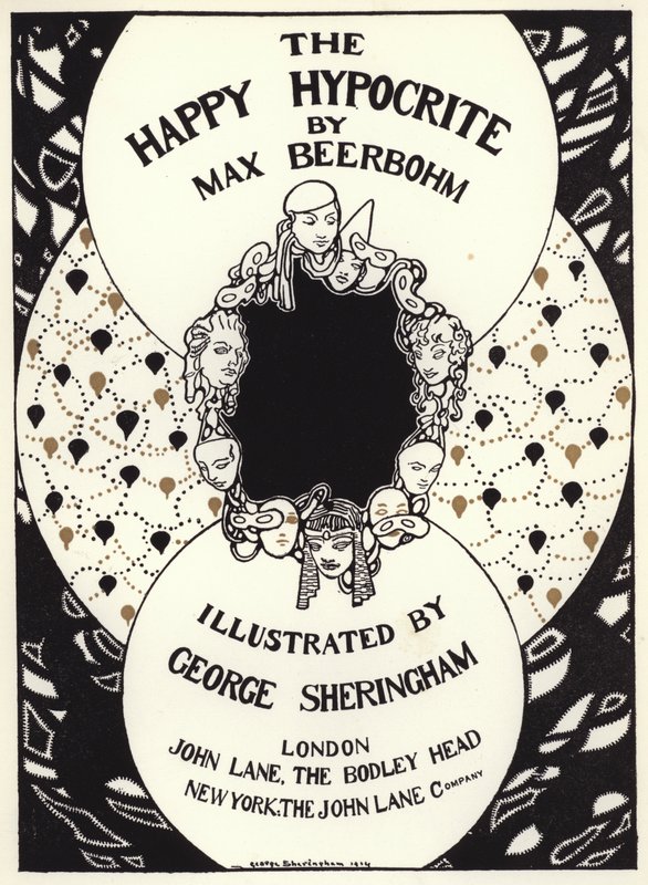 Kuvitus Max Beerbohmin iloiseen tekopyhään (värilitho) tekijältä George Sheringham