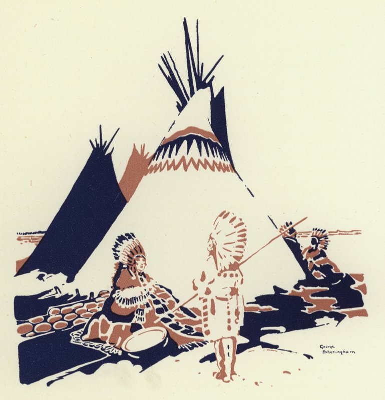 Joten he arvosivat, kenen pitäisi etsiä häntä metsästä (väri litho) tekijältä George Sheringham