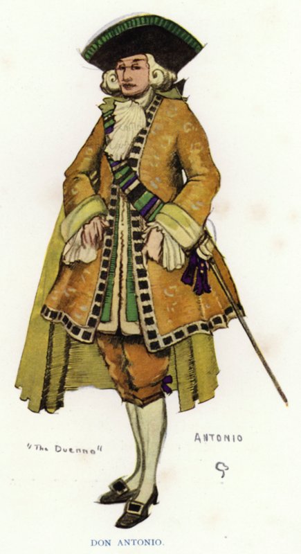 Sheridanin Duenna: Don Antonio (väri litho) tekijältä George Sheringham