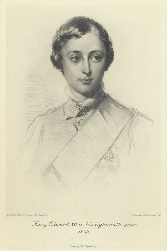 Walesin prinssi, tuleva kuningas Edward VII, 18. vuotiaana 1858 tekijältä George after Richmond