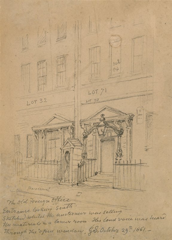Vanha ulkoministeriö, Downing Street tekijältä George the Elder Scharf