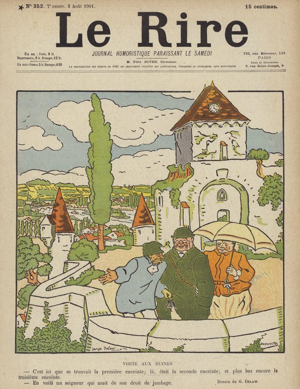 Kuvitus Le Rirelle tekijältä Georges Delaw