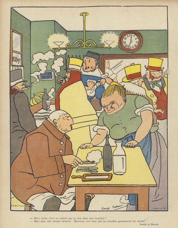 Kuvitus Le Rirelle tekijältä Georges Delaw