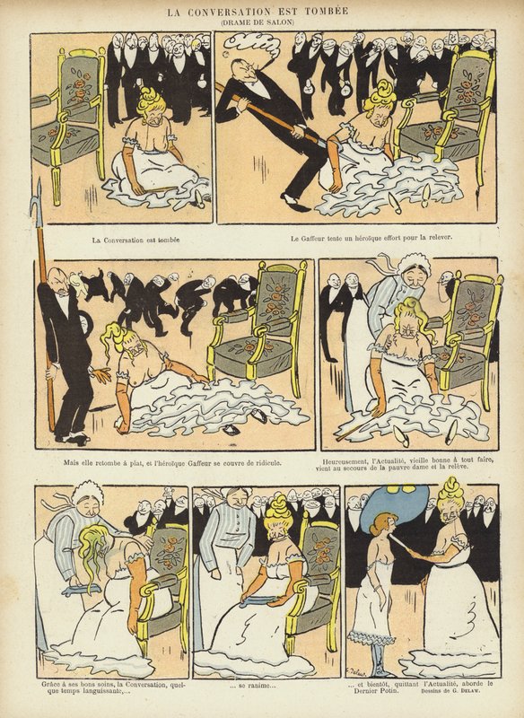 Kuvitus Le Rirelle tekijältä Georges Delaw
